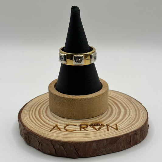 Anillo de Oro 18K Bicolor con Circones 8,67 g