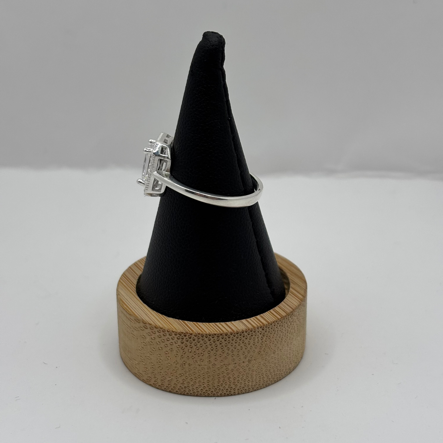 Anillo de Plata 925 Mujer con Circones (Talla 14)