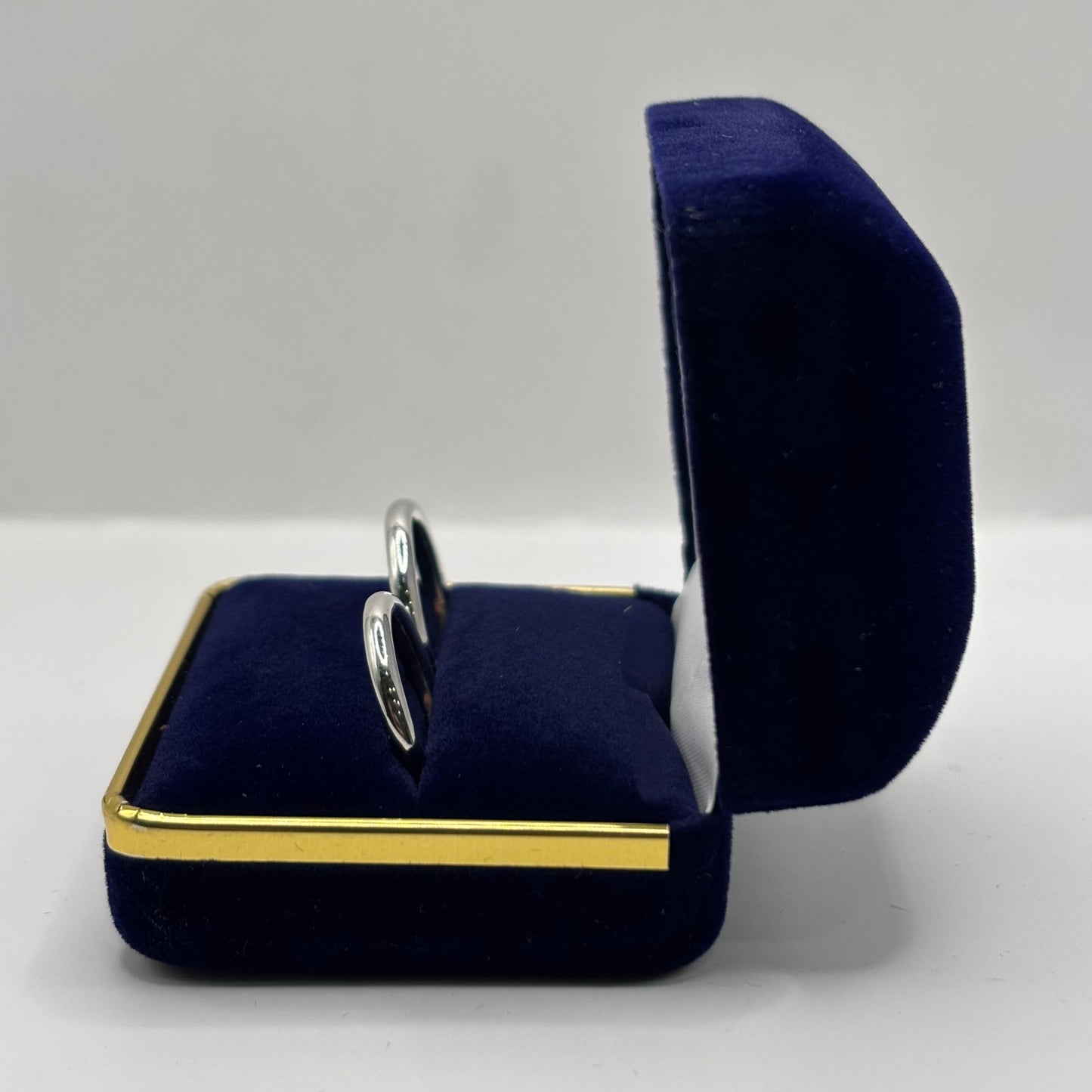 Par de Argollas de Compromiso "Conexión" Personalizable en Plata 925