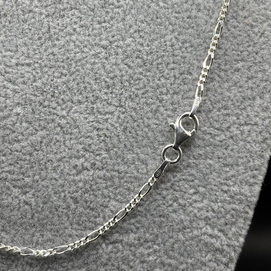 Cadena Fígaro Delgada de Plata 925 (50 cm, 3,66 g)