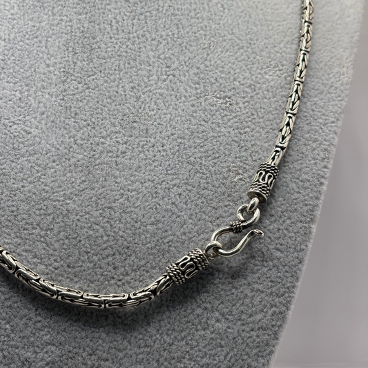 Cadena de Plata 925 Hombre Camino del Inca (50 cm, 35.8 g)