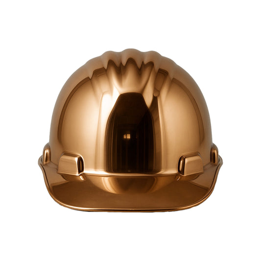 Casco Minero Zamak Encobrizado Miniatura Decorativa