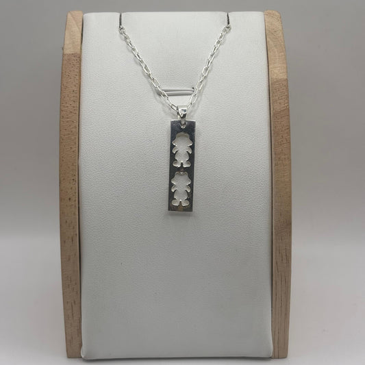 Colgante "Vínculo Eterno" Dos Niñas en Plata 925