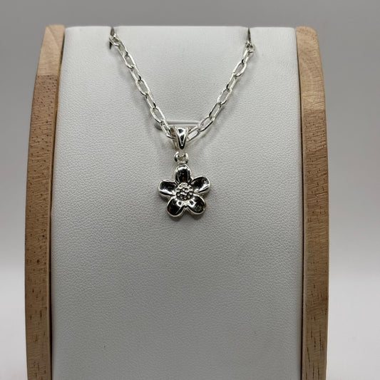 Colgante Diseño de Flor en Plata 925