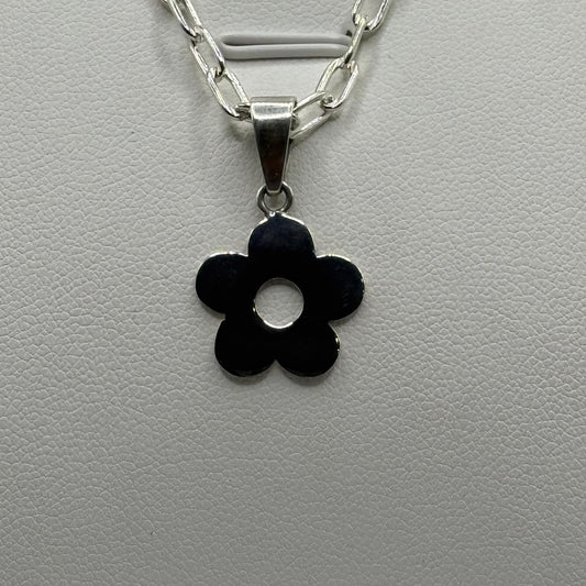 Colgante Flor Minimalista en Plata 925