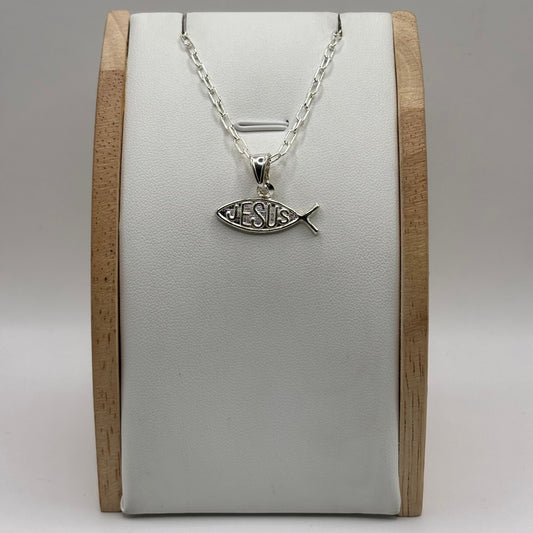 Colgante Pez de Jesús (Ichthys) en Plata 925