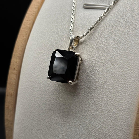 Colgante Piedra Negra en Plata 925