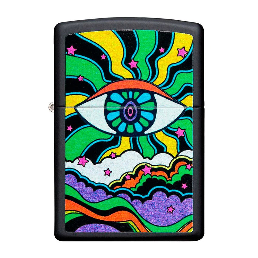 Encendedor Zippo Black Ligth Eye Design 49699