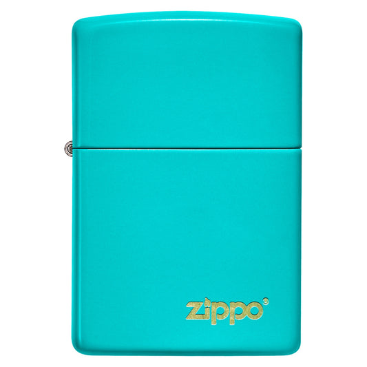 Encendedor Zippo 49454ZL Classic Flat Turquoise Zippo Logo