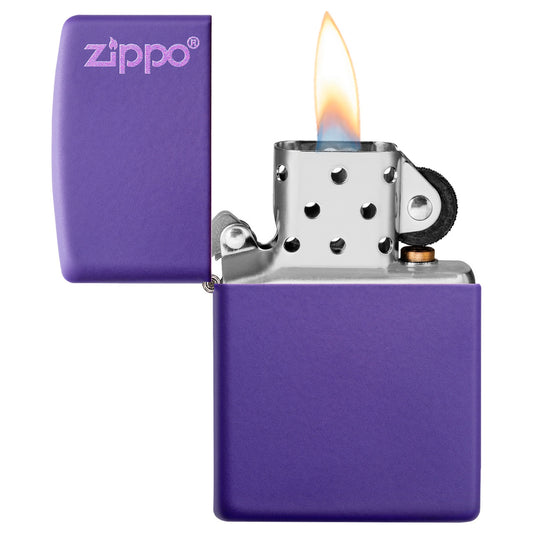 Encendedor Zippo 237ZL Classic Purple Matte Zippo Logo