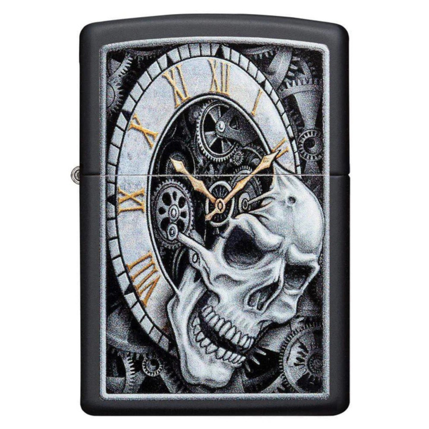 Encendedor Zippo 29854 Skull Clock Design