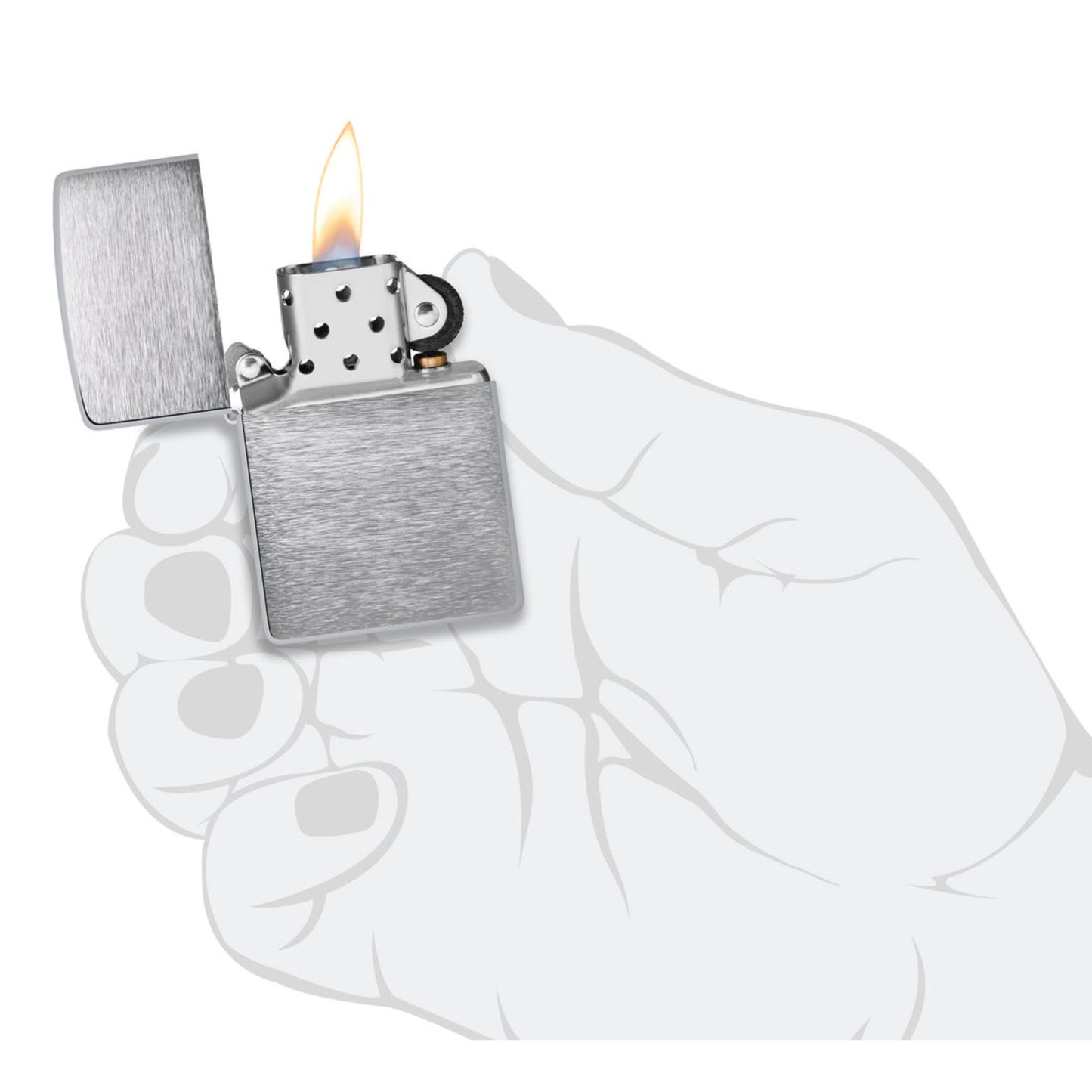 Encendedor Zippo 200 Classic Brushed Chrome