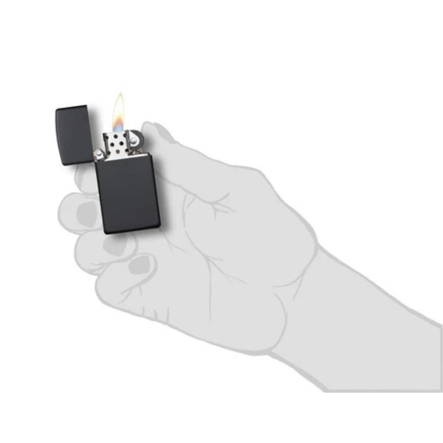 Encendor Zippo 1618 Slim® Black Matte