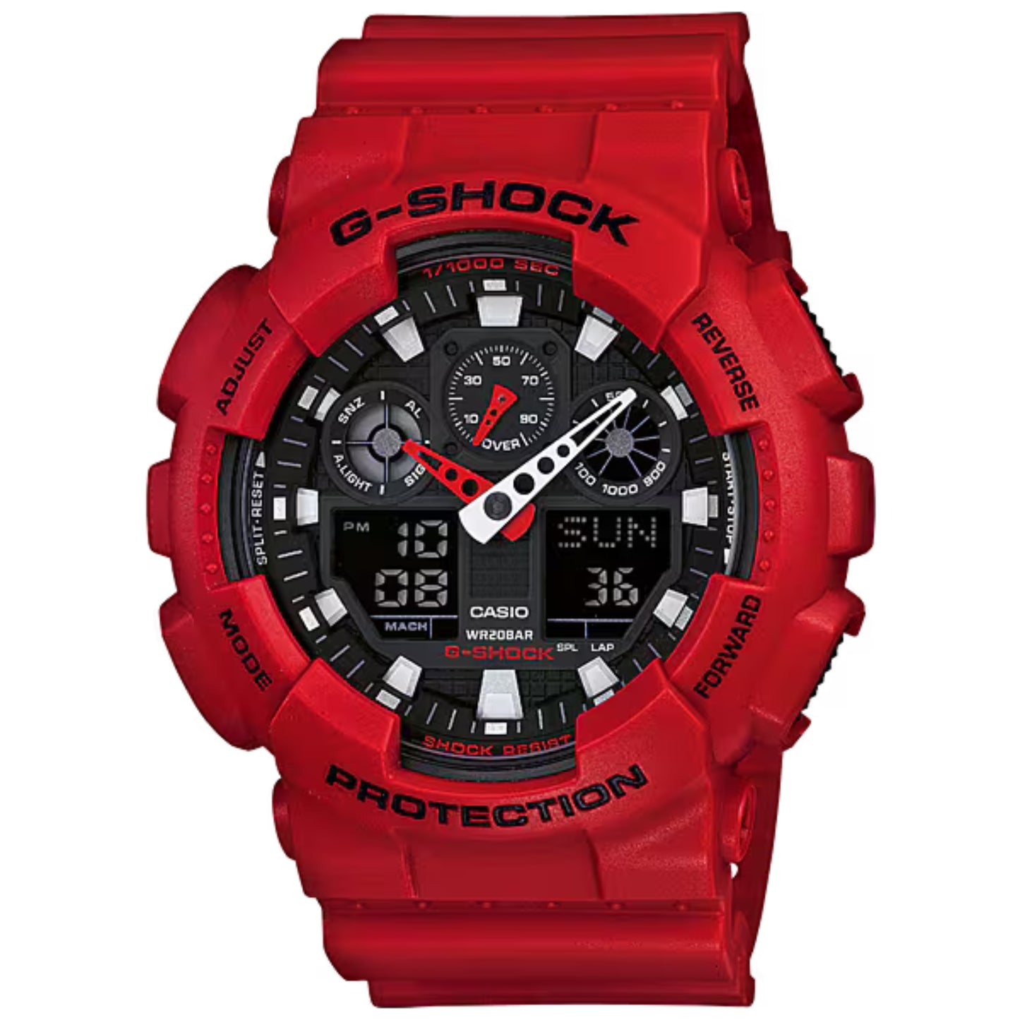 Reloj Casio G-SHOCK GA-100B-4A Rojo