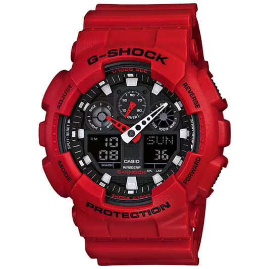 Reloj Casio G-SHOCK GA-100B-4A Rojo