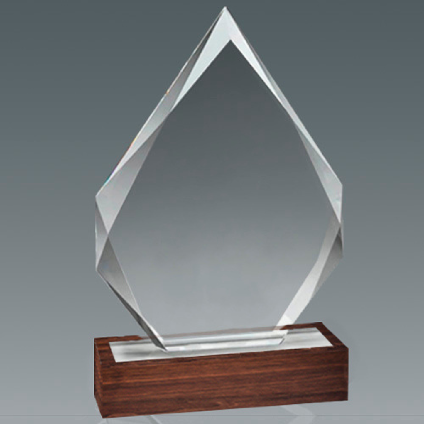 Galvano de Cristal Base de Madera BLAS 54 Grabado Láser Personalizado