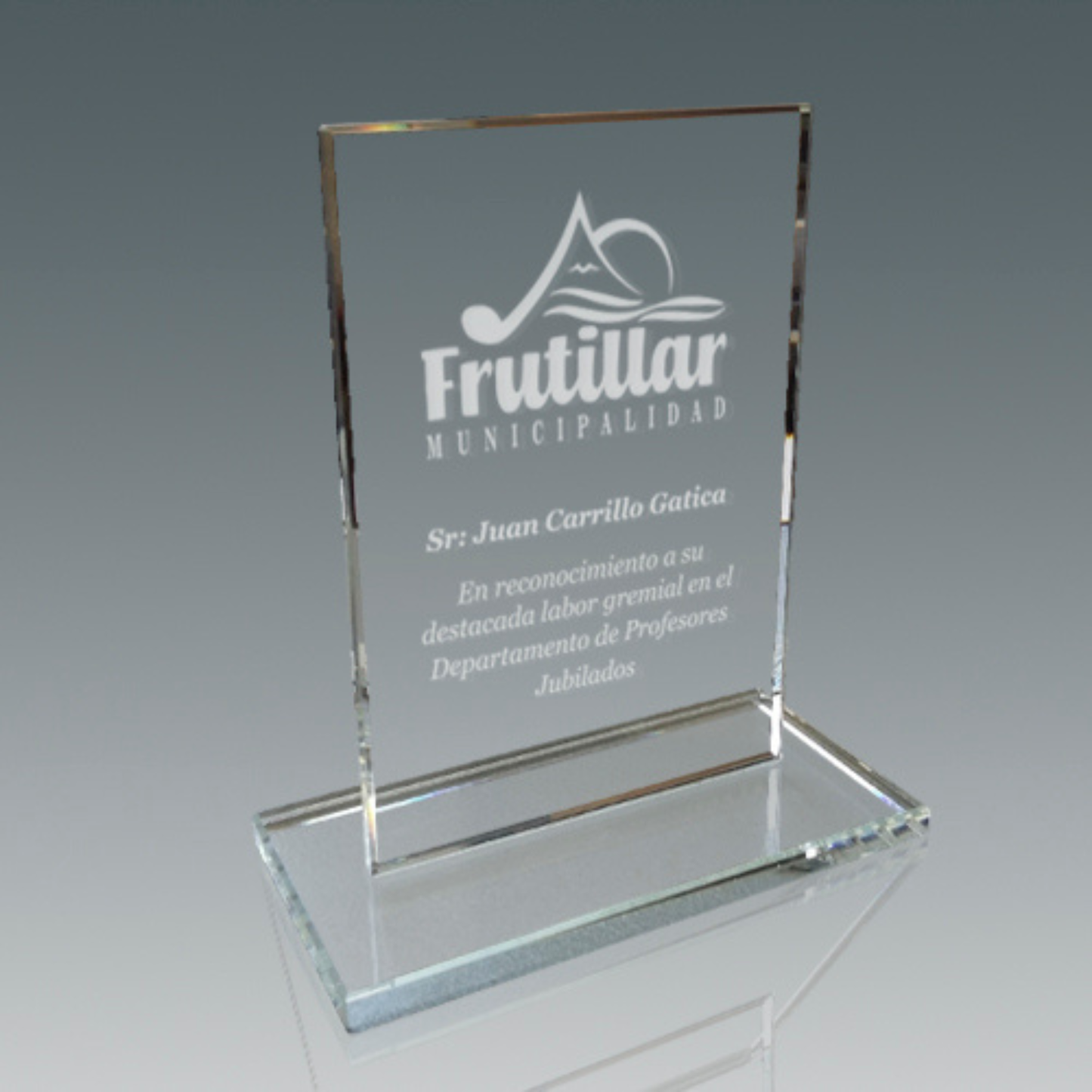 Galvano de Cristal Rectangular LSA 11 Grabado Láser Personalizado