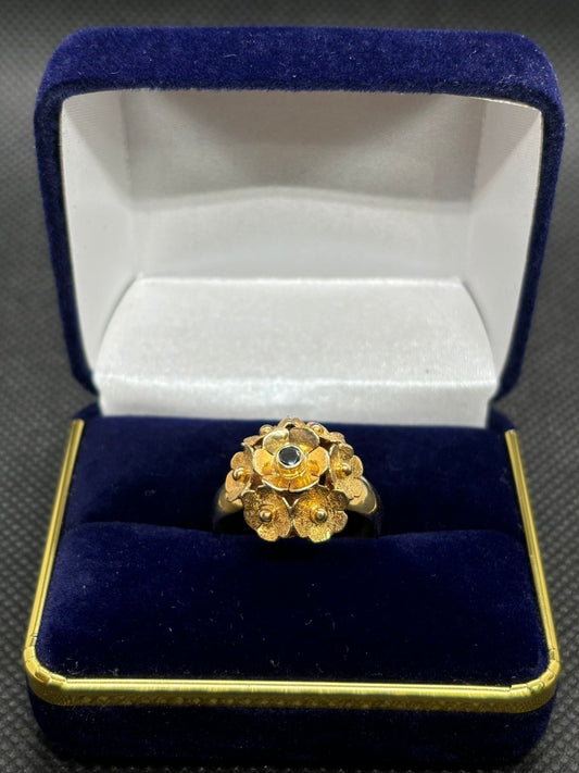 Anillo de Oro Mujer Flores