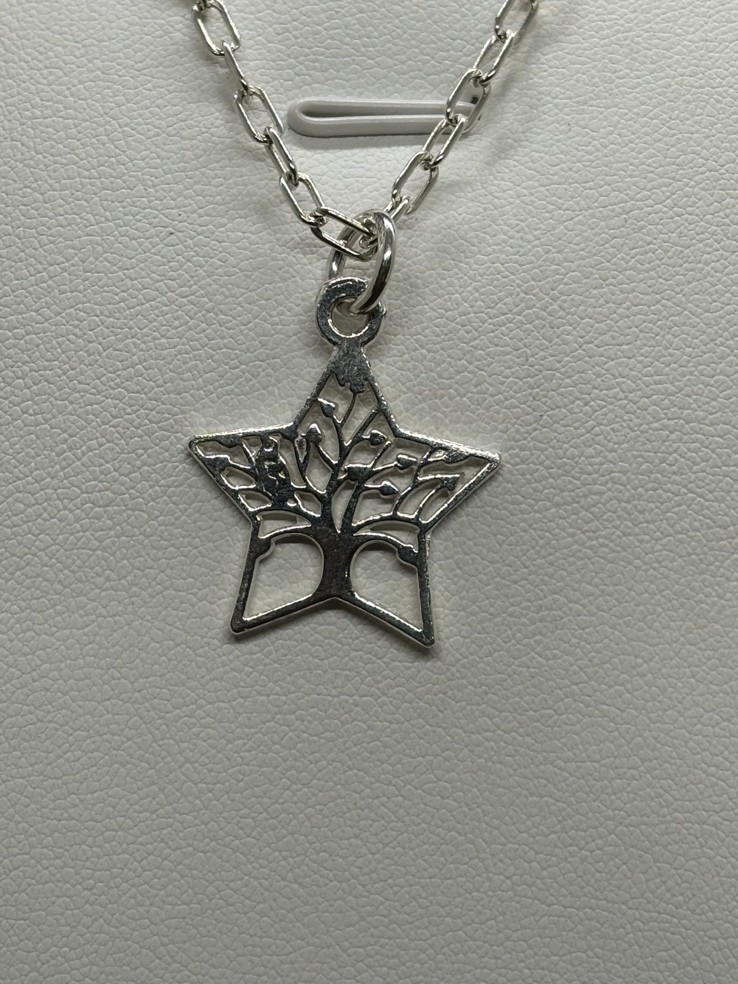 Colgante Árbol de la Vida Estrella en Plata