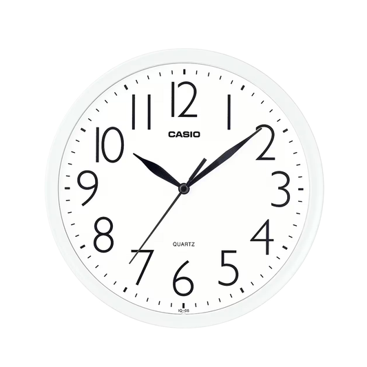 Reloj Mural Casio IQ-05-7 Análogo Blanco