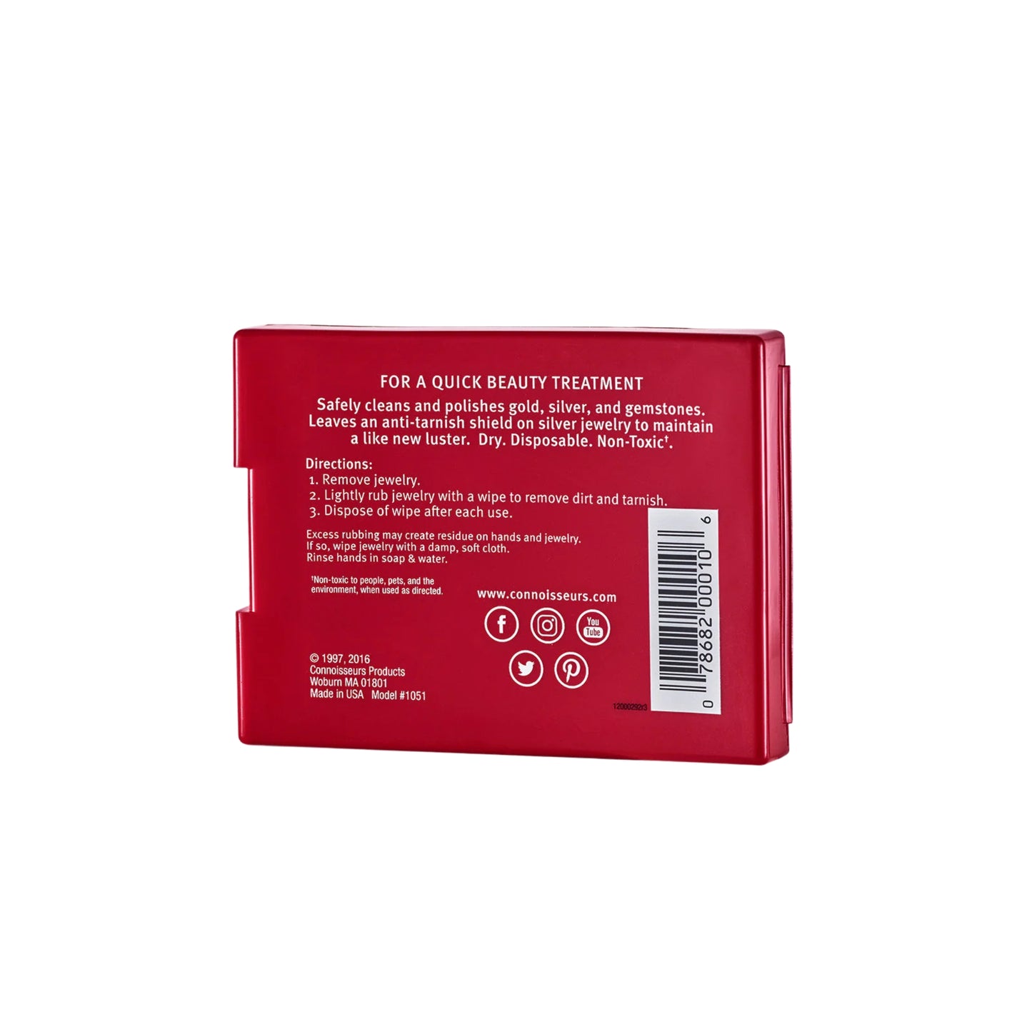 Connoisseurs Jewerly Wipes - Paños de Limpieza para Oro y Plata 25 un.