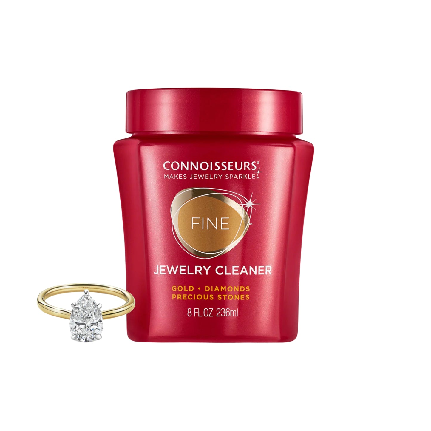 Connoisseurs Fine Jewelry Cleaner 236 ml – Limpiador para Joyas de Oro