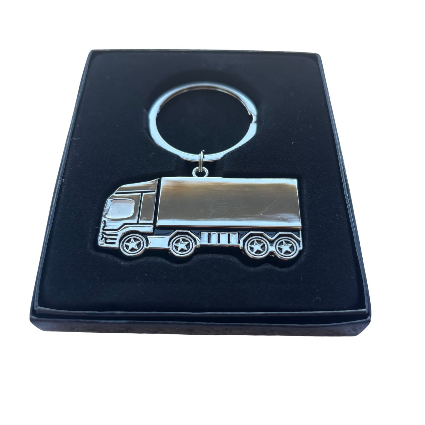 Llavero Camión de Carga Metálico Grabado Personalizado