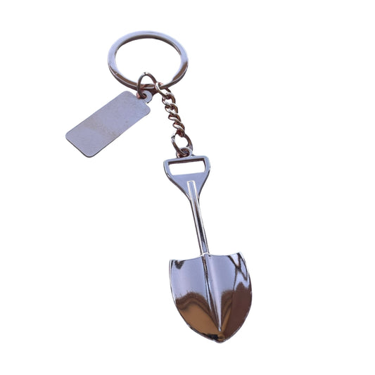 Llavero Pala Minería Grabado Personalizado