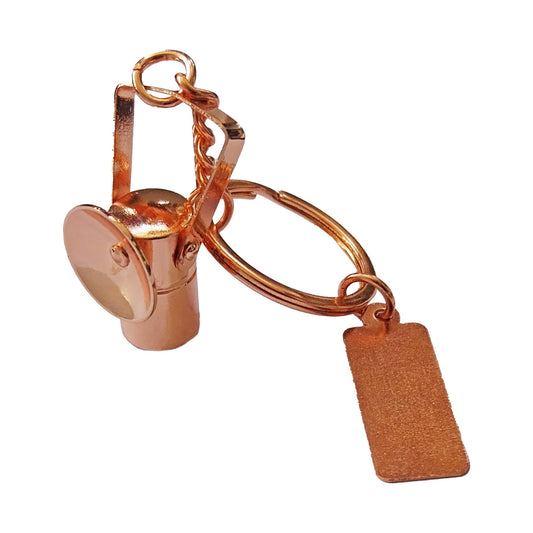 Llavero Lámpara Minería Encobrizada Grabado Personalizado