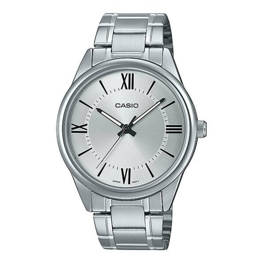 Reloj Casio MTP-V005D-7B5 Hombre Plateado N° Romanos