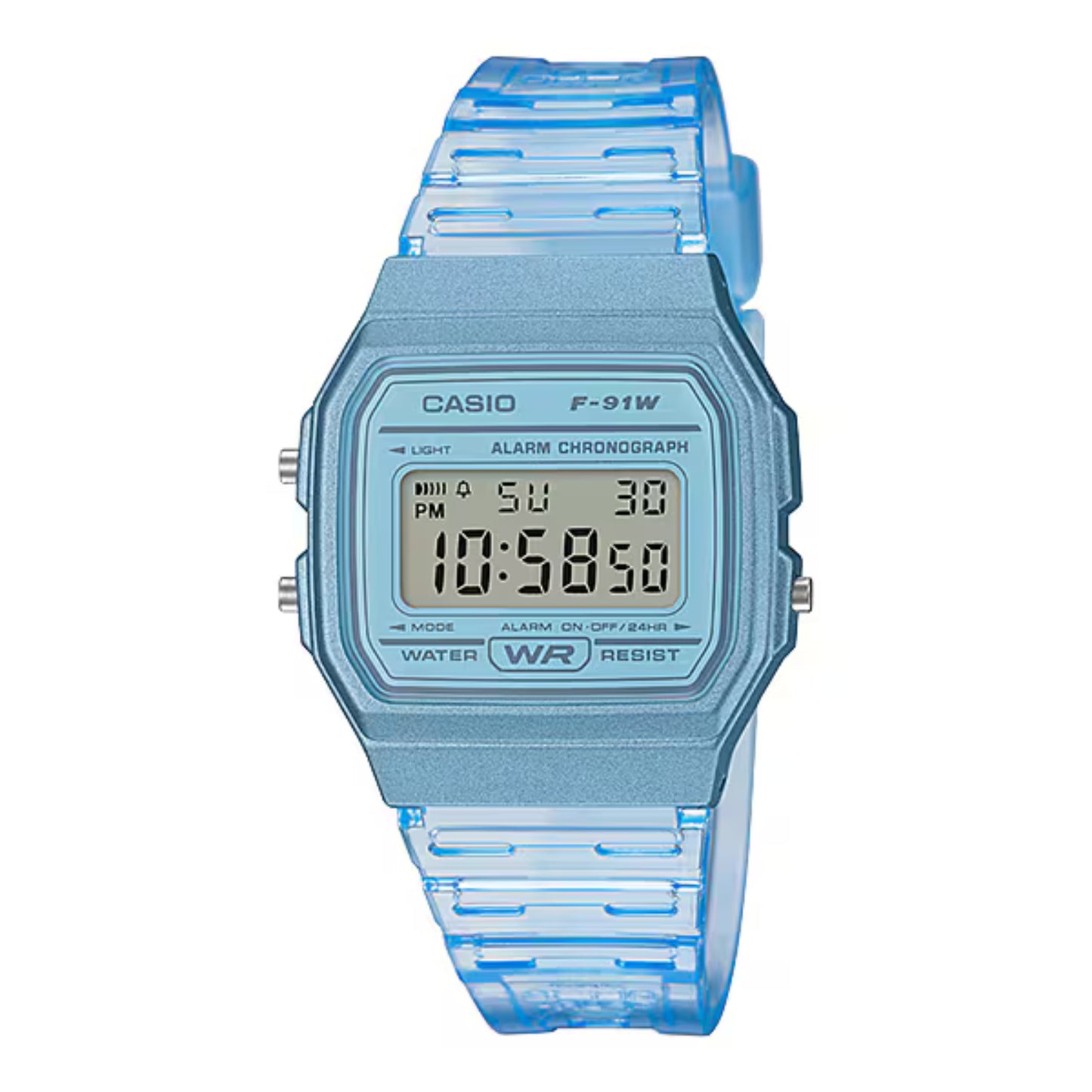 Reloj Casio Unisex F-91WS-2 Digital Celeste