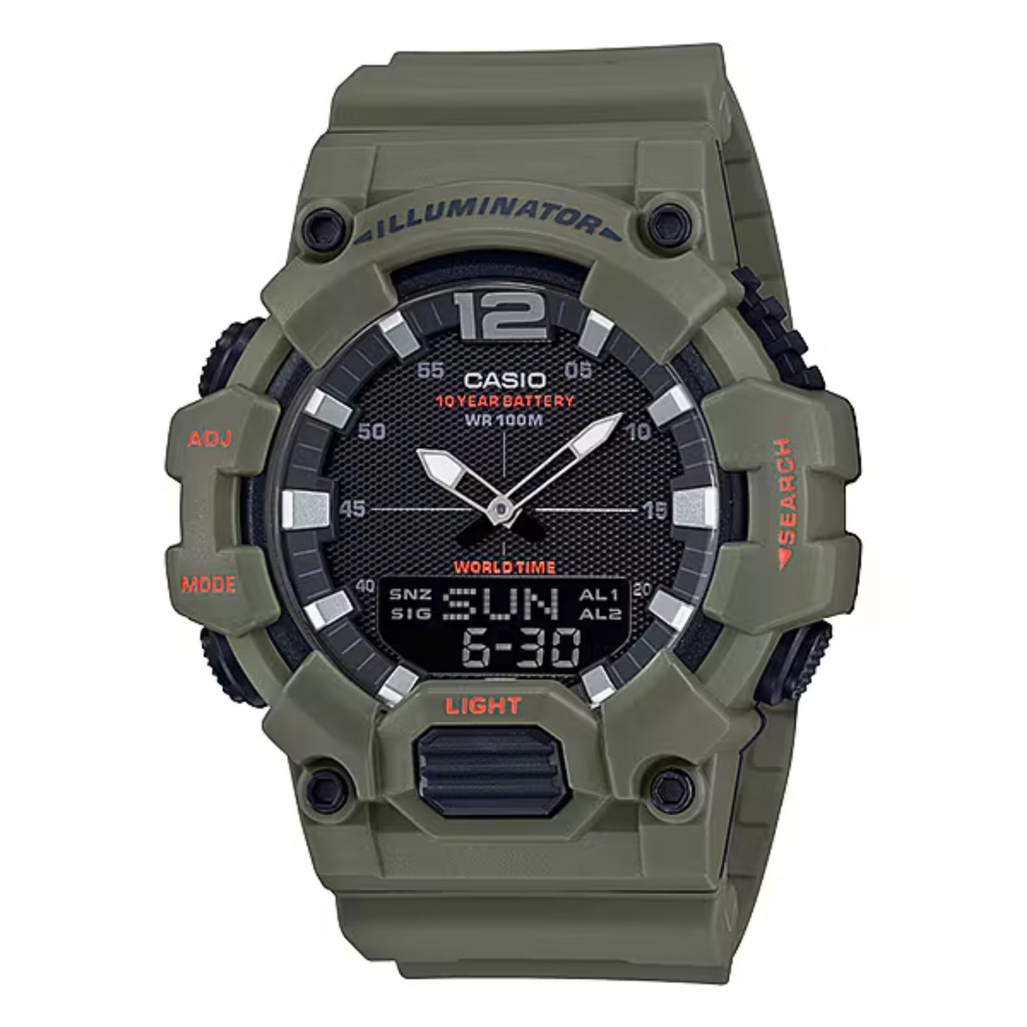 Reloj Casio Hombre HDC-700-3A2 Análogo Digital Verde