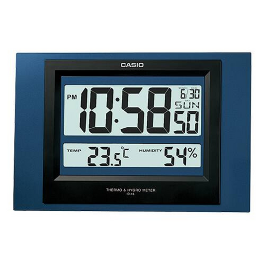 Reloj Mural Casio ID-16S-2 Digital Azul Negro