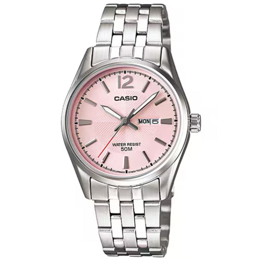 Reloj Casio Mujer LTP-1335D-5A Análogo Esfera Rosada