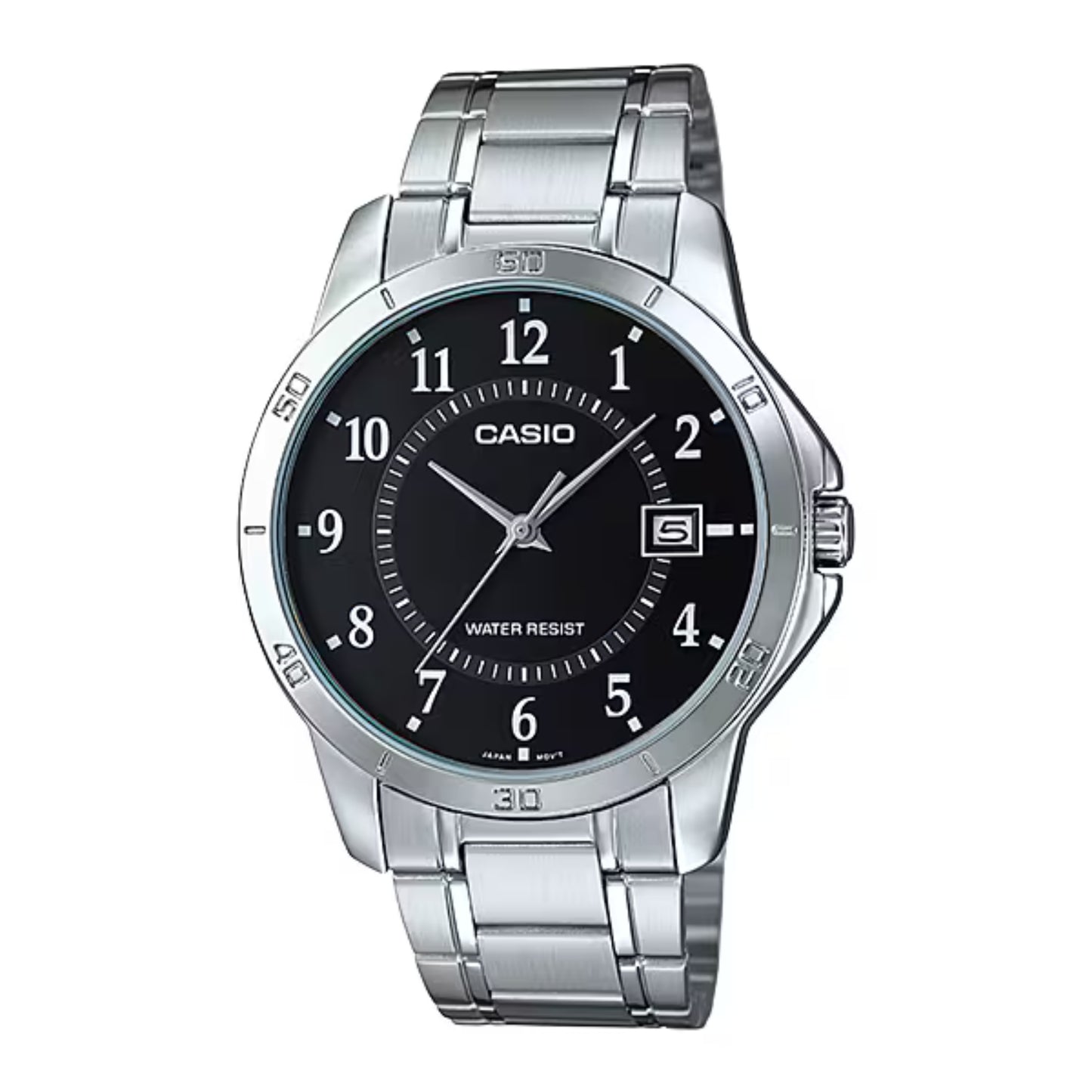 Reloj Casio Hombre MTP-V004D-1B Esfera Negra Correa Acero