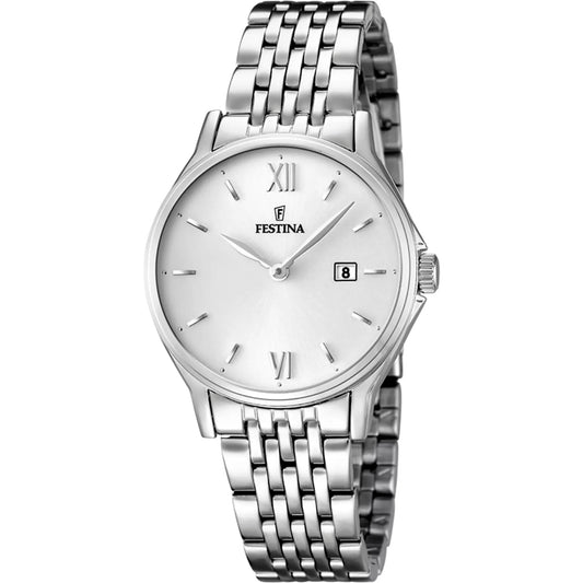Reloj Festina Mujer F16748/2 Acero Clásico Blanco