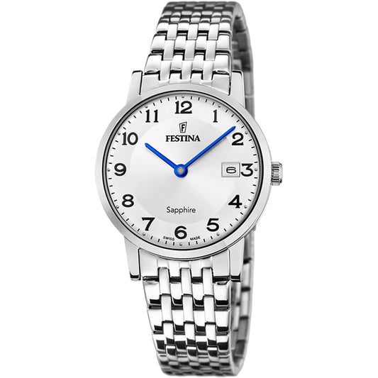 Reloj Festina F20019/4 Mujer Swiss Made Plateado