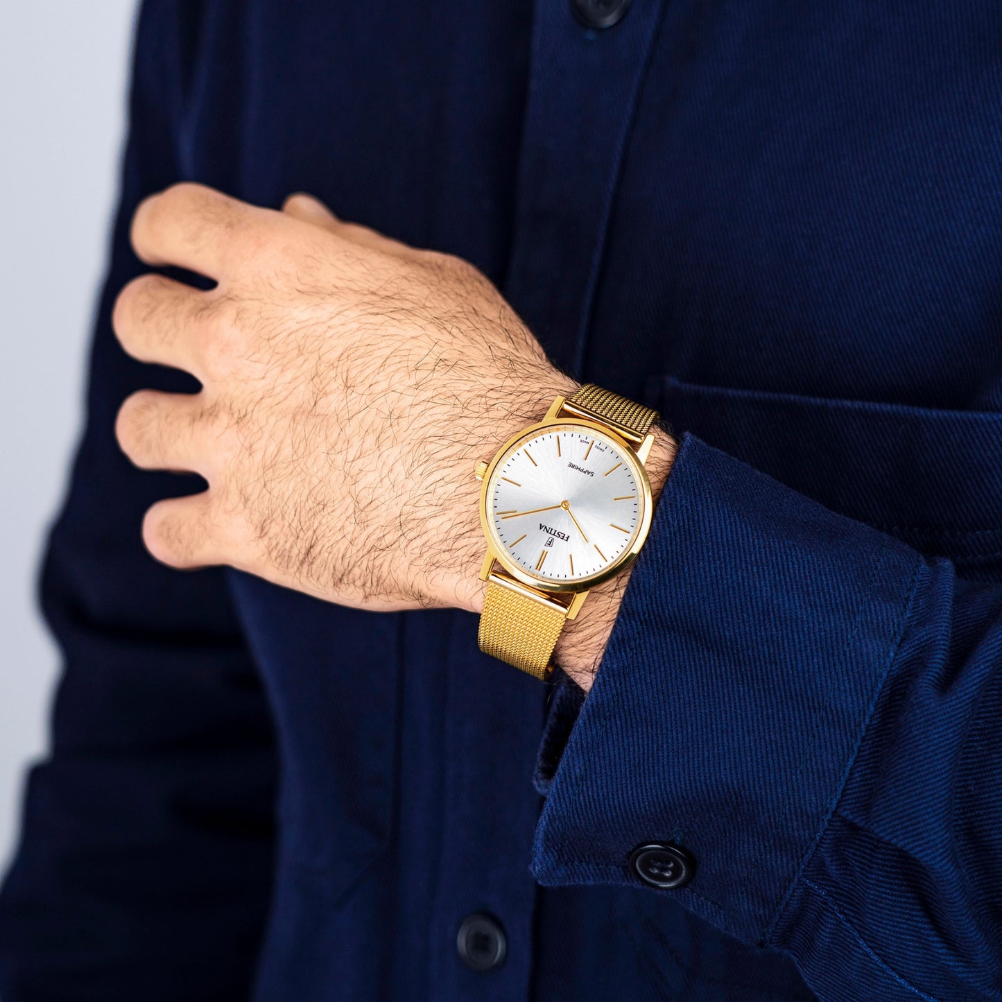 Reloj Festina Hombre F20022/1 Swiss Made Dorado
