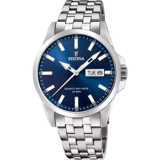 Reloj Festina Hombre F20357/3 Acero Clásico Azul