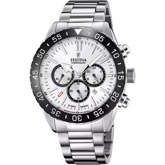 Reloj Festina Hombre F20575/1 Ceramic Plateado