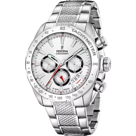 Reloj Festina Hombre F20668/1 Timeless Chronograph Plateado