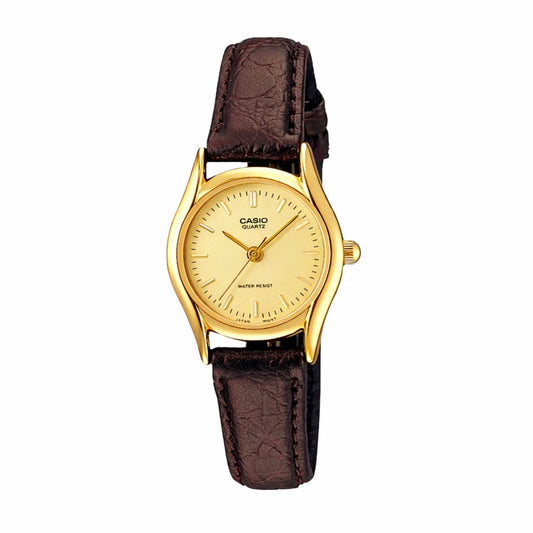 Reloj Casio Mujer LTP-1094Q-9AR Análogo Dorado Cuero