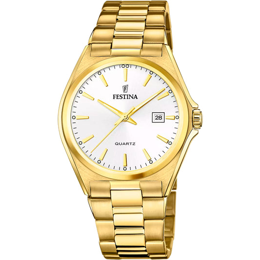 Reloj Festina Hombre F20555/2 Acero Clásico Dorado