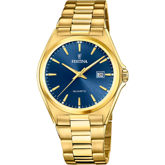 Reloj Festina Hombre F20555/4 Acero Clásico Dorado