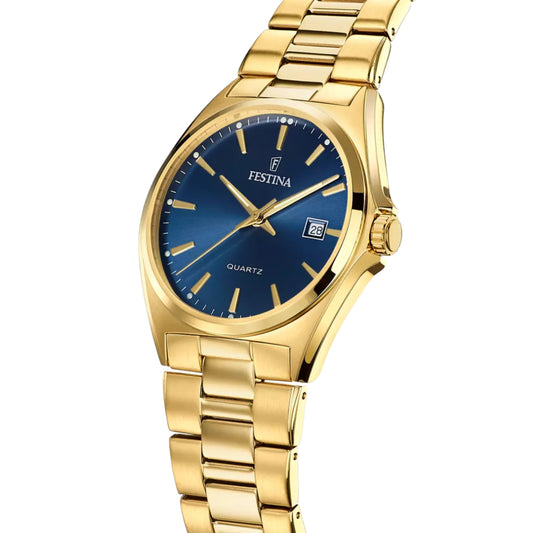 Reloj Festina Hombre F20555/4 Acero Clásico Dorado
