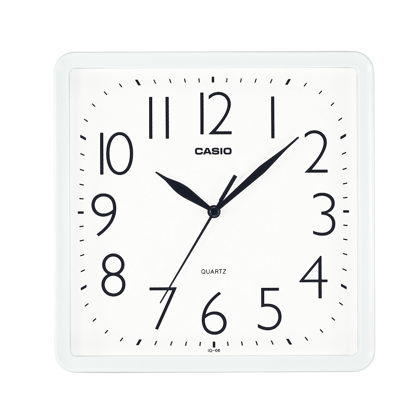 Reloj Mural Casio IQ-06-7 Análogo Blanco Cuadrado