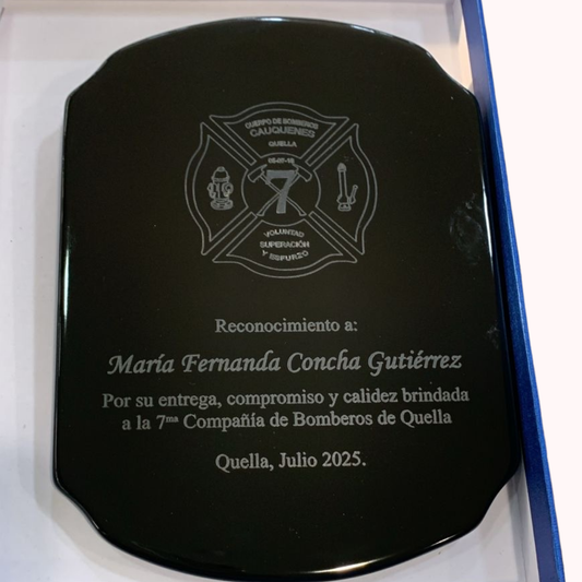 Galvano Retablo Plaqué Cerámica Grabado Láser Personalizado