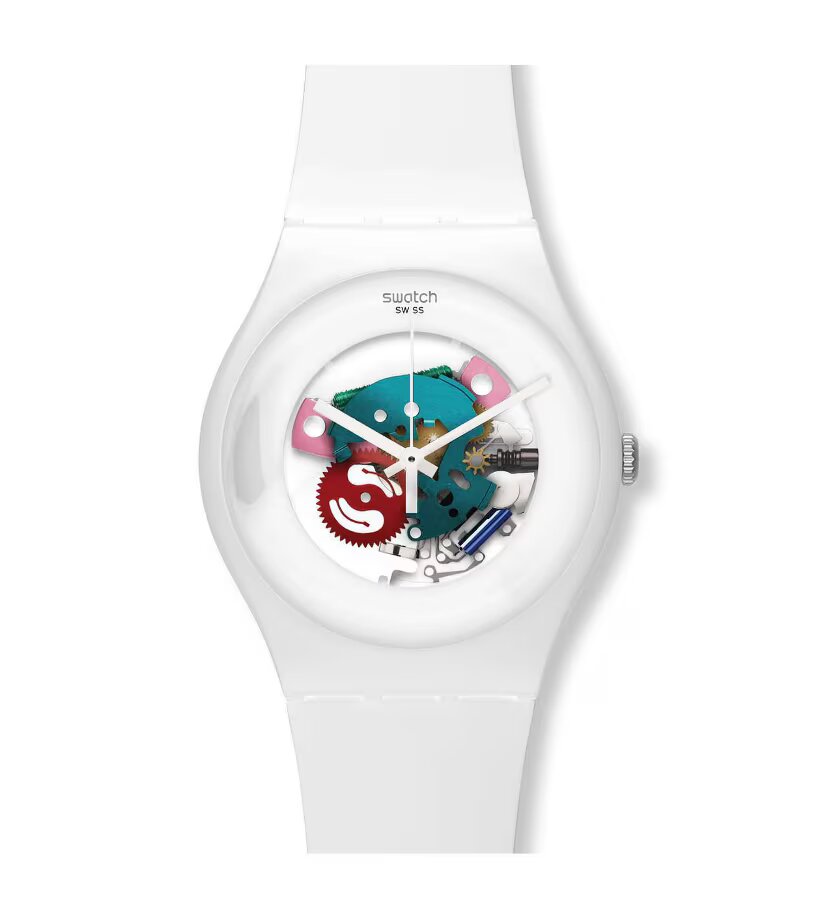 Reloj Unisex Swatch SUOW100 WHITE LACQUERED