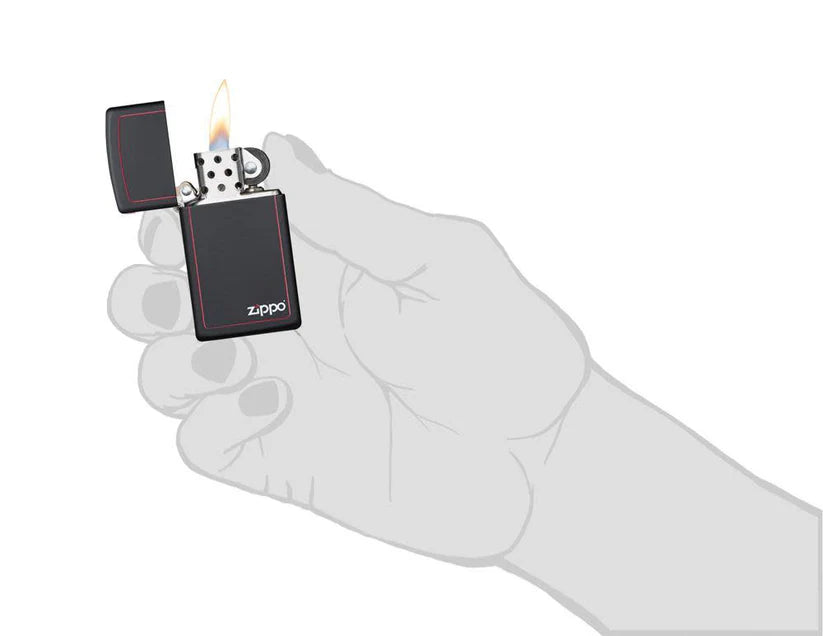 Encendedor Zippo Slim Black 1618ZB