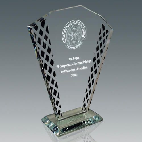 Galvano de Cristal FR31 Grabado Personalizado